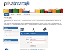 Tablet Screenshot of privatmalta.com